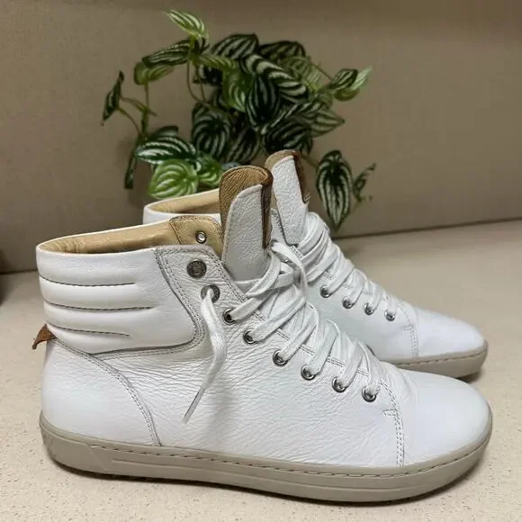 •VNDS• Birkenstock Women’s Bartlett Kids White Leather Shoes • EU40 - Picture 12 of 13